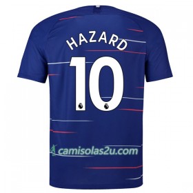 Camisolas de Futebol Chelsea Hazard 10 Equipamento Principal 2018/19 Manga Curta